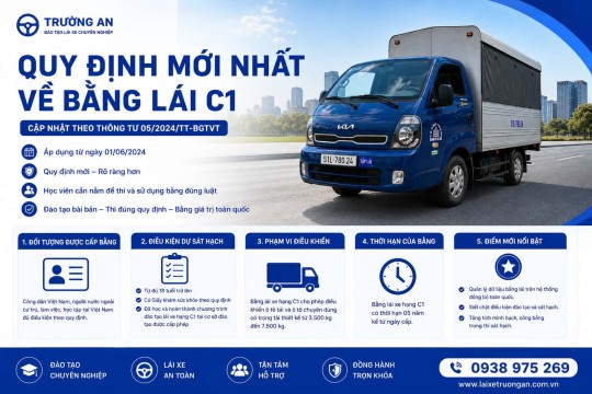 Bằng Lái Xe Ô Tô Tải C1 Là Gì ? Quy Định Mới Về GPLX Hạng C1 2026