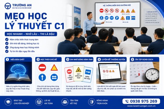 Mẹo Học Lý Thuyết Thi Bằng Lái Xe Ô Tô Hạng C1