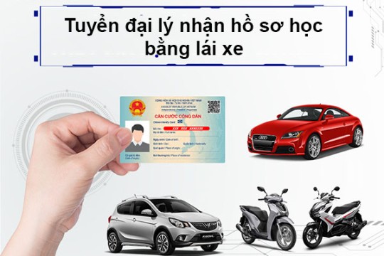 Tuyển đại lý nhận hồ sơ học bằng lái xe tại trung tâm Trường An